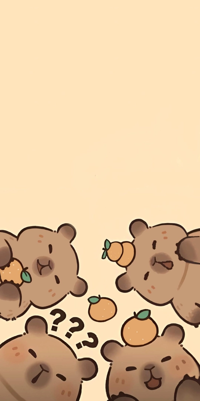 Hình nền đẹp 3d cute Capybara ấn tượng