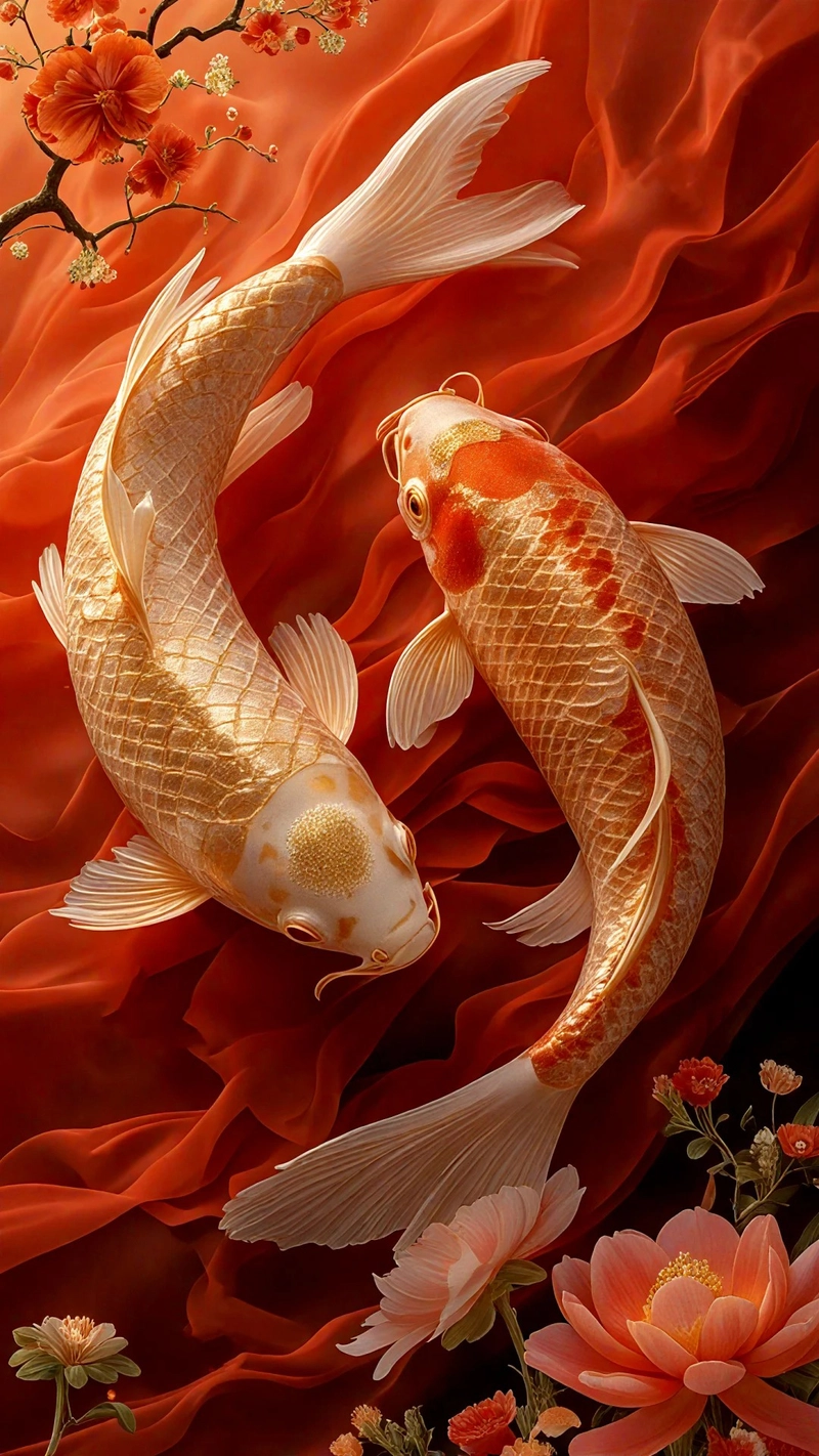 Hình nền đỏ 3d độc đáo đầy sáng tạo