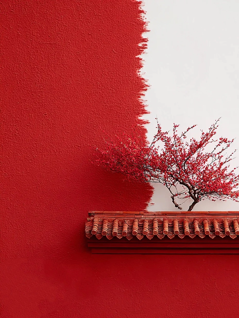 Hình nền đỏ may mắn mang lại năng lượng tích cực