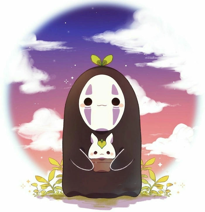Hình nền ma Vô Diện cute đẹp