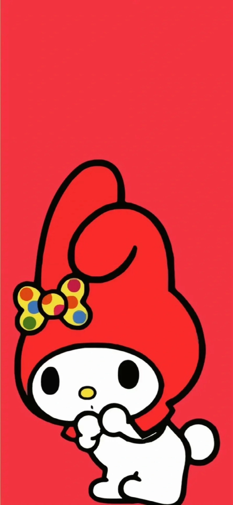 Hình nền màu đỏ cute ngộ nghĩnh đáng yêu
