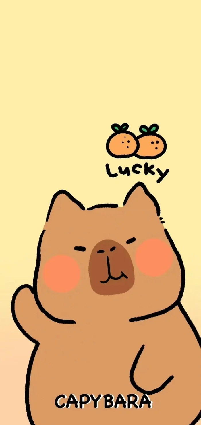 Hình nền về Capybara cute vô tri ngộ nghĩnh