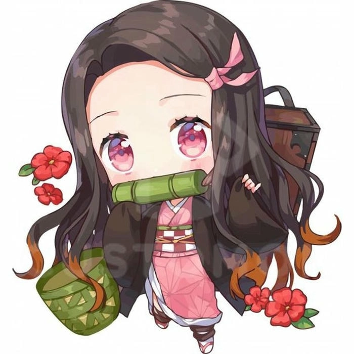 Kamado Nezuko chibi cute siêu dễ thương