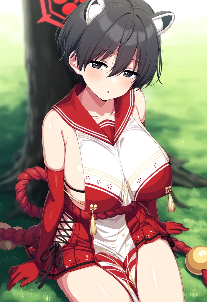 Kasuga Tsubaki Blue Archive trong fanart đẹp