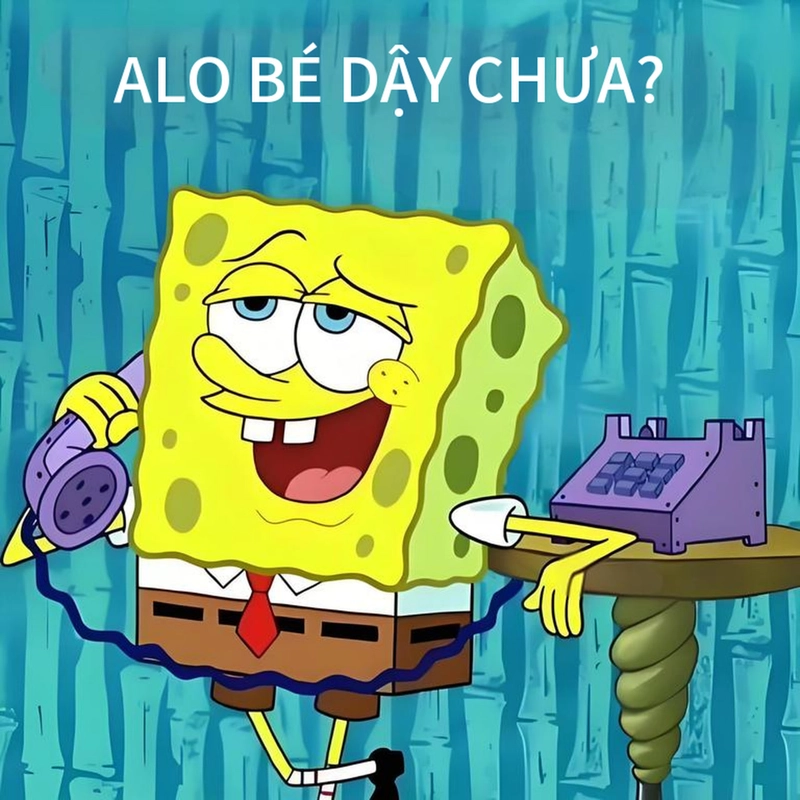 Meme Bọt Biển siêu lầy dễ thương