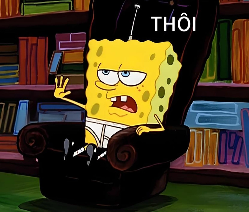 Meme Bọt Biển troll siêu bá đạo