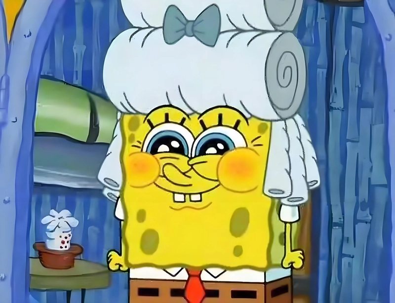 Meme Spongebob với biểu cảm hài