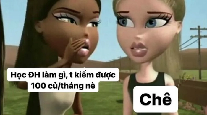 Meme chê bai vui nhộn để troll bạn bè