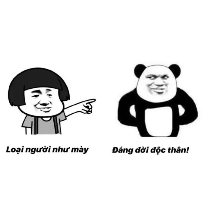 Meme chửi ngu bá đạo mặn mòi
