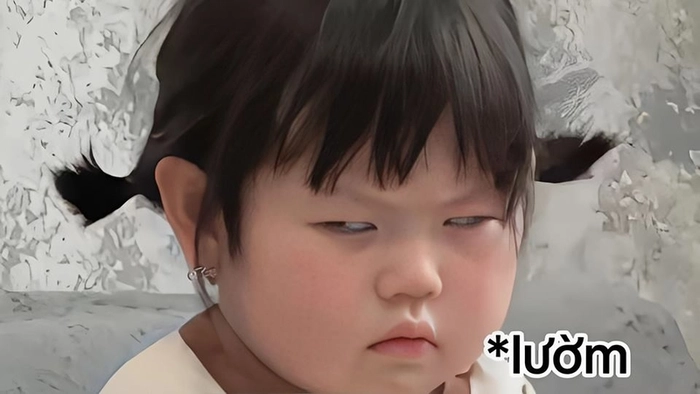 Meme em bé dễ thương thả thính