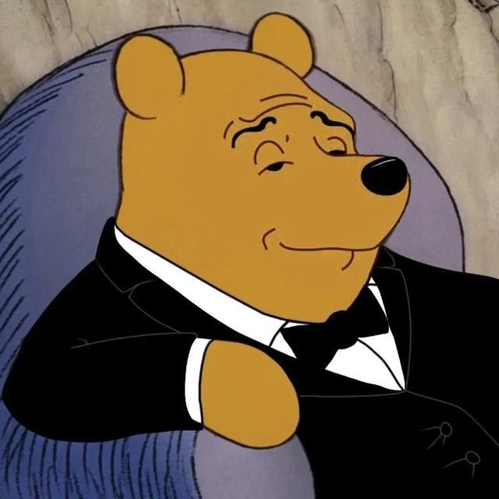 Meme gấu Pooh lầy lội vui hết nấc