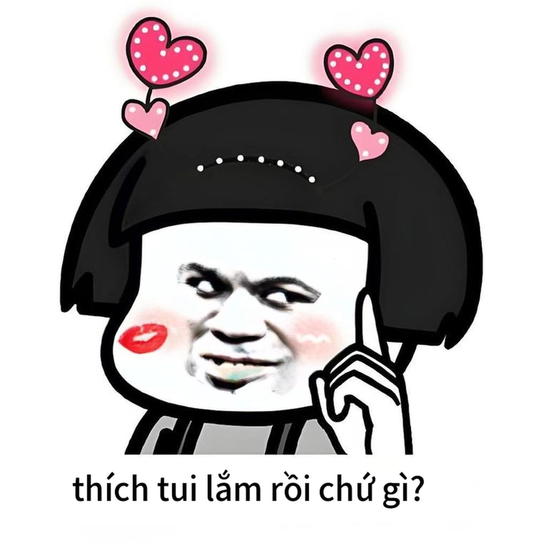 Meme gấu trúc bắn tim sáng tạo