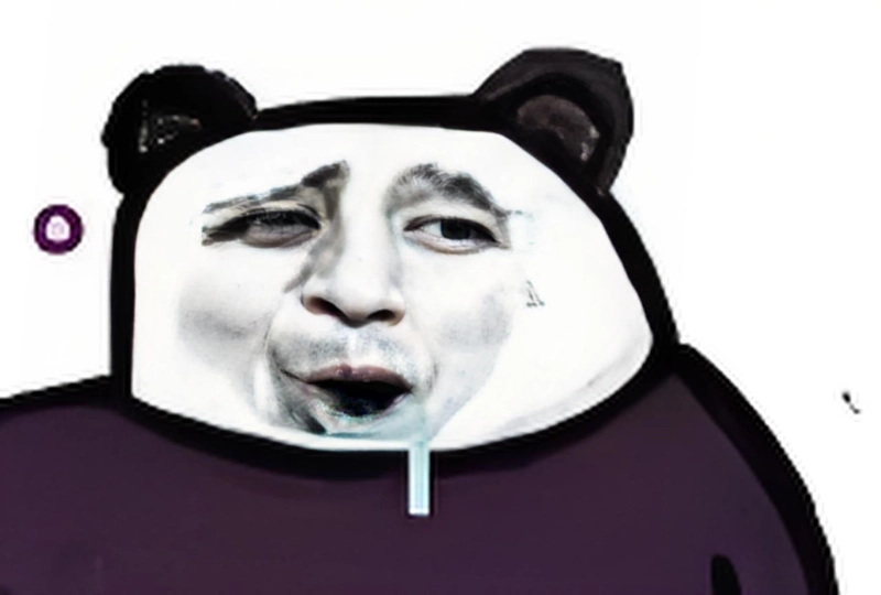 Meme gấu trúc kinh dị biểu cảm khó đỡ