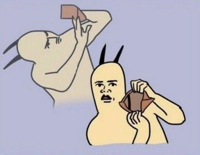 Meme hết tiền lầy lội gây cười