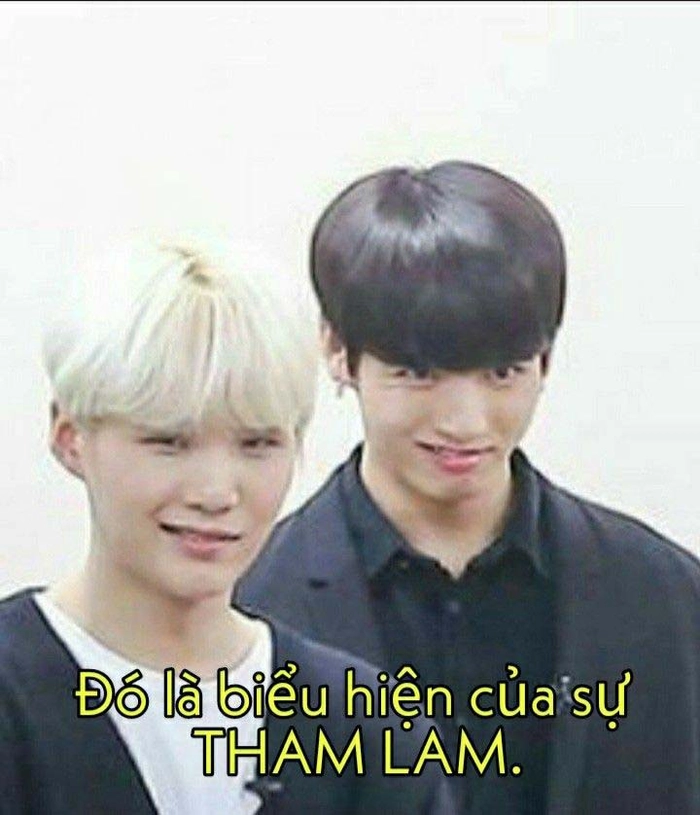 Meme tham lam hot trend