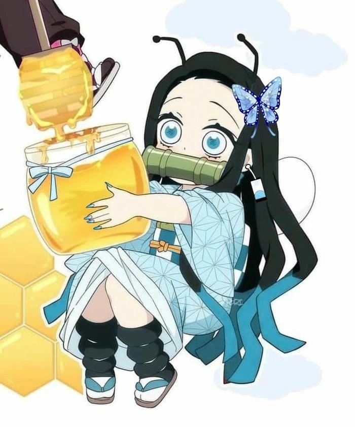 Nezuko chibi cute đơn giản nhưng nổi bật