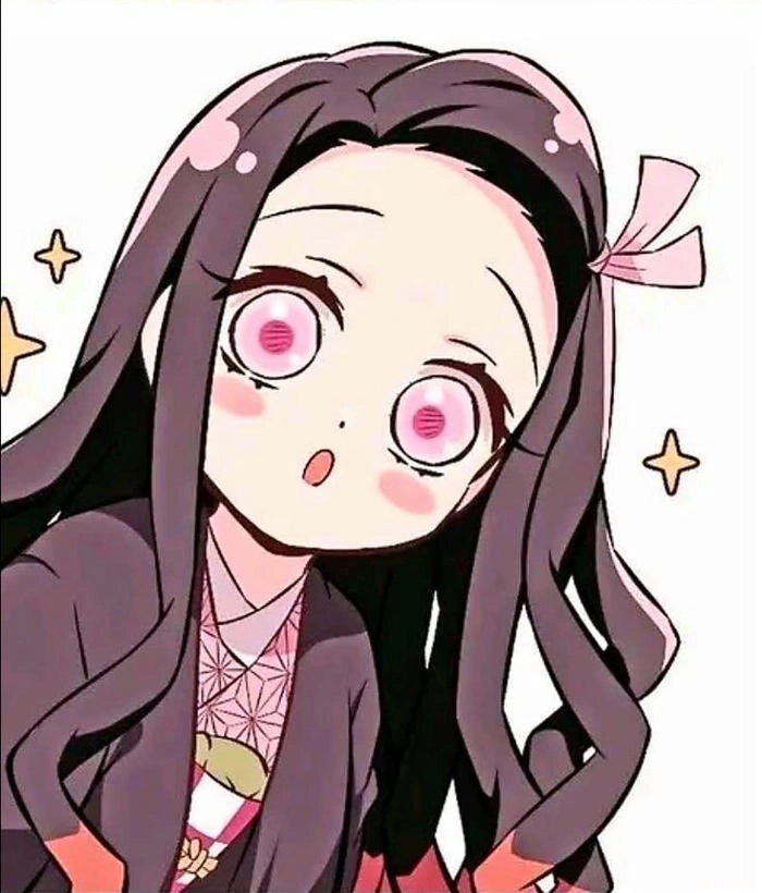 Nezuko chibi cute đơn giản phong cách anime