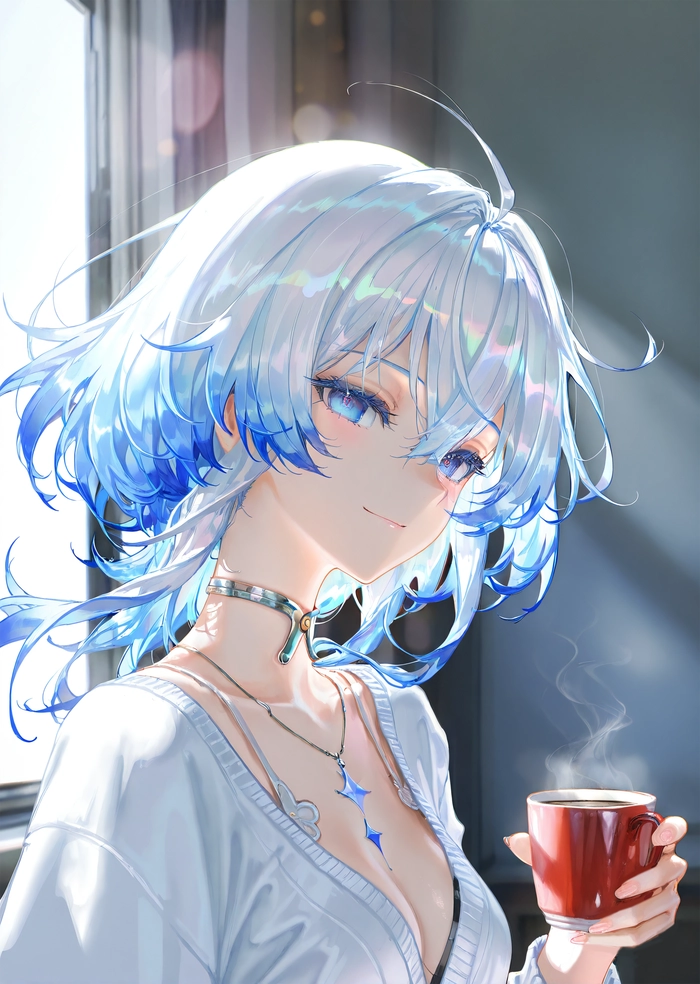 Nhân vật anime nữ tóc trắng nổi bật