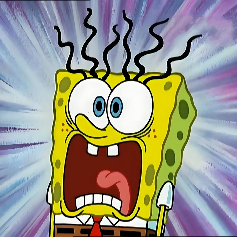 Spongebob meme cười không nhặt được mồm