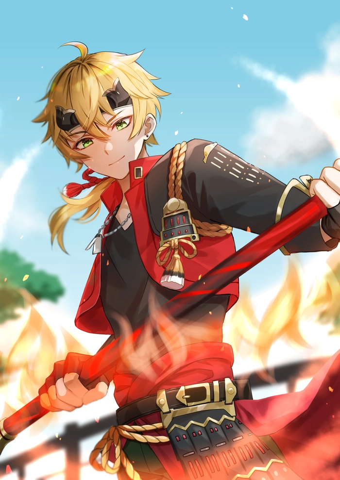 Thoma Genshin Impact tạo dáng ngầu