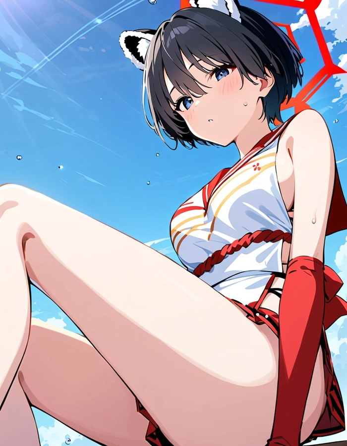Tsubaki Blue Archive fanart độc đáo