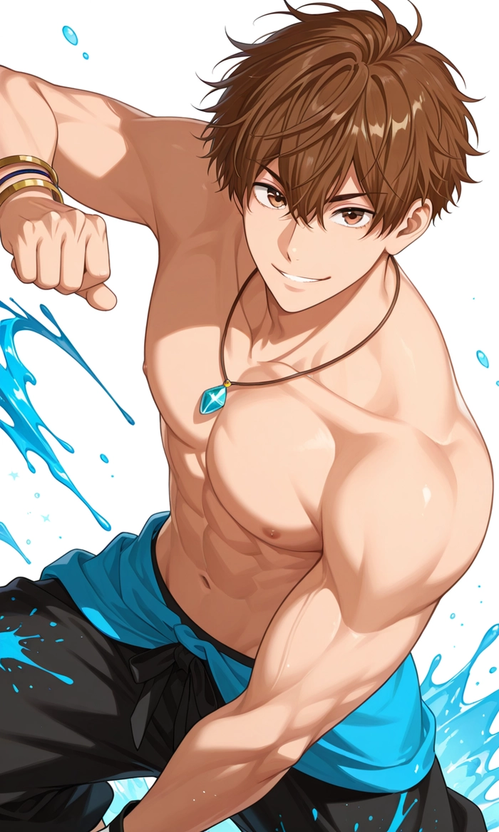 Ảnh Anime boy tóc nâu đẹp