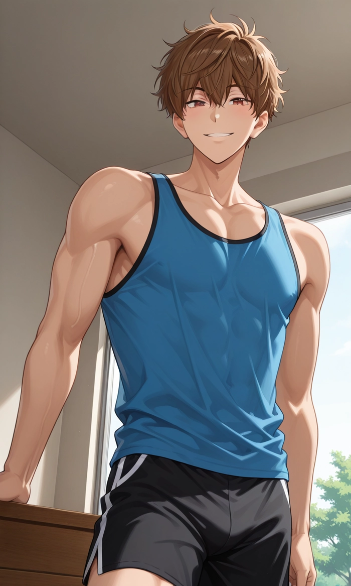 Ảnh Anime boy tóc nâu ngầu