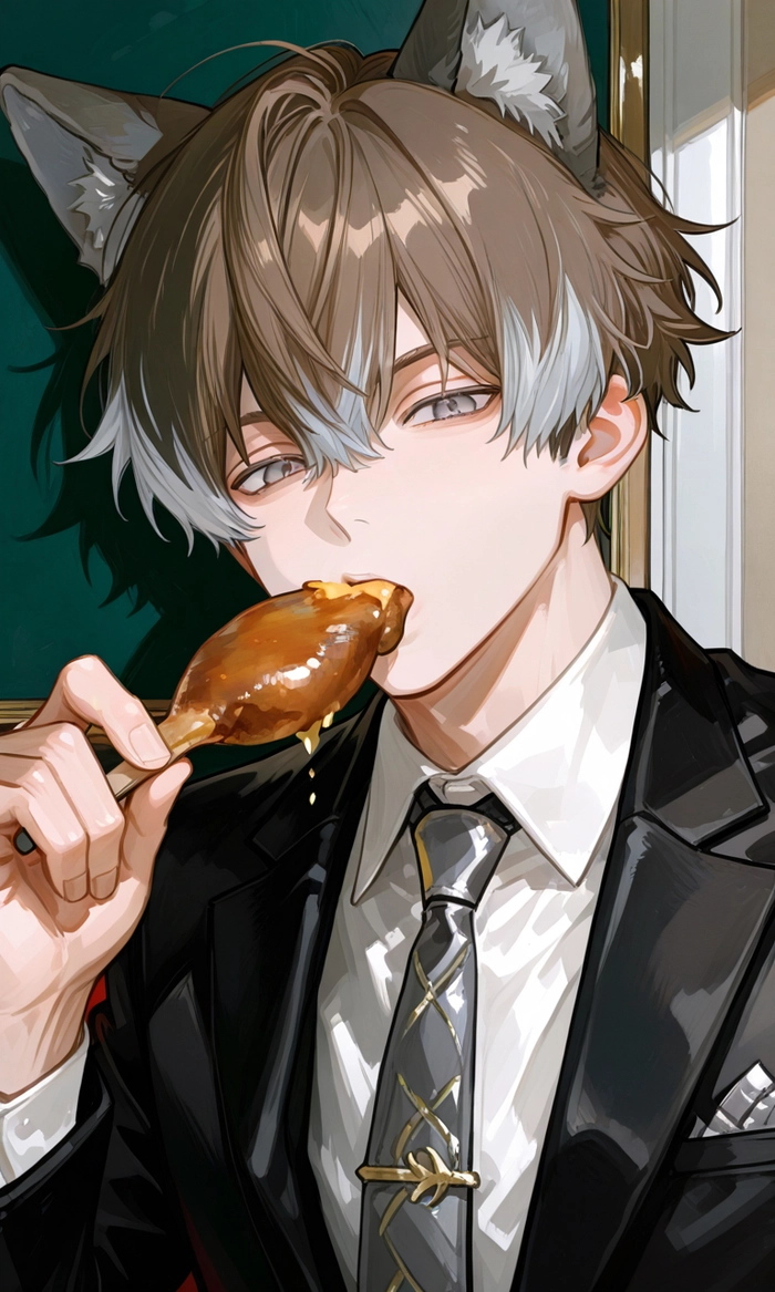 Ảnh Anime nam tóc nâu hiền lành