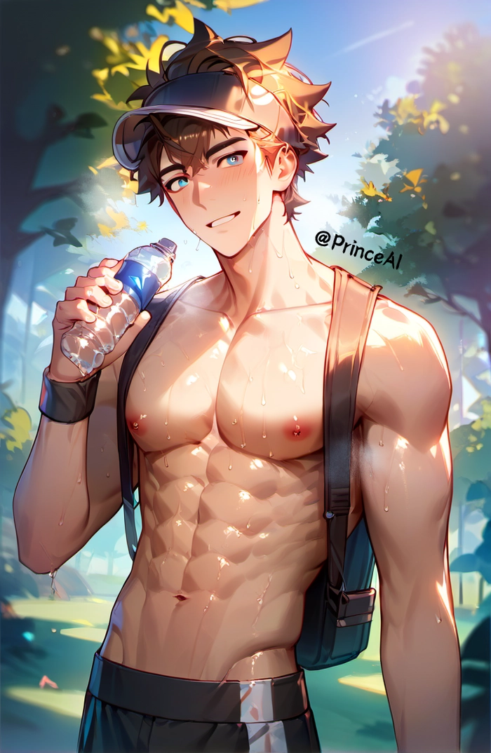 Ảnh Anime nam tóc nâu