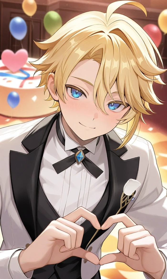 Ảnh anime boy tóc vàng cuốn hút
