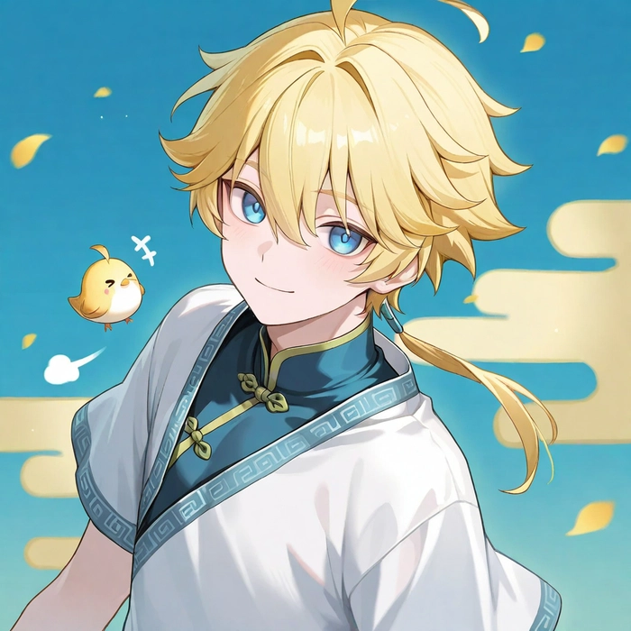 Ảnh anime boy tóc vàng
