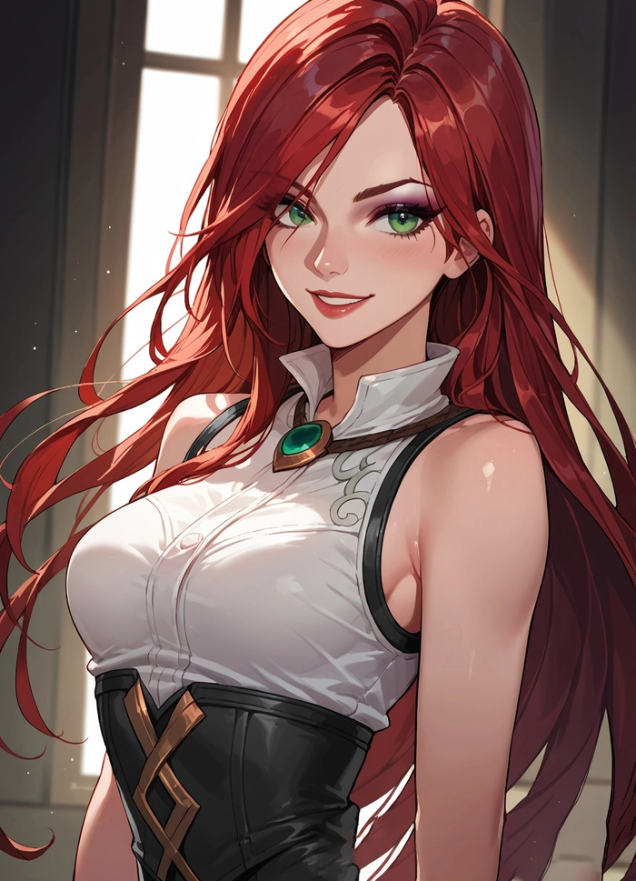 Ảnh anime girl tóc đỏ đẹp cuốn hút khó cưỡng