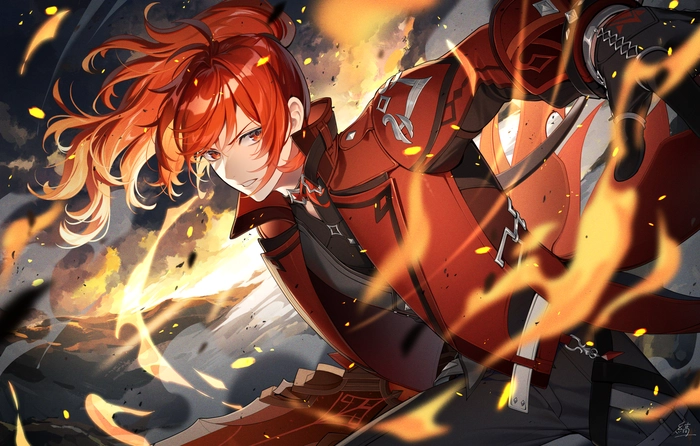 Ảnh anime nam tóc cam ngầu