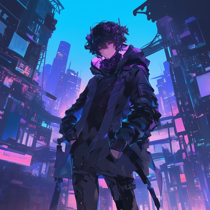 Ảnh anime nam tóc tím nổi bật nhất
