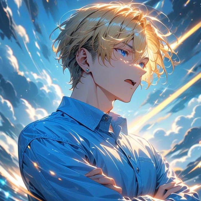 Ảnh anime nam tóc vàng cool ngầu