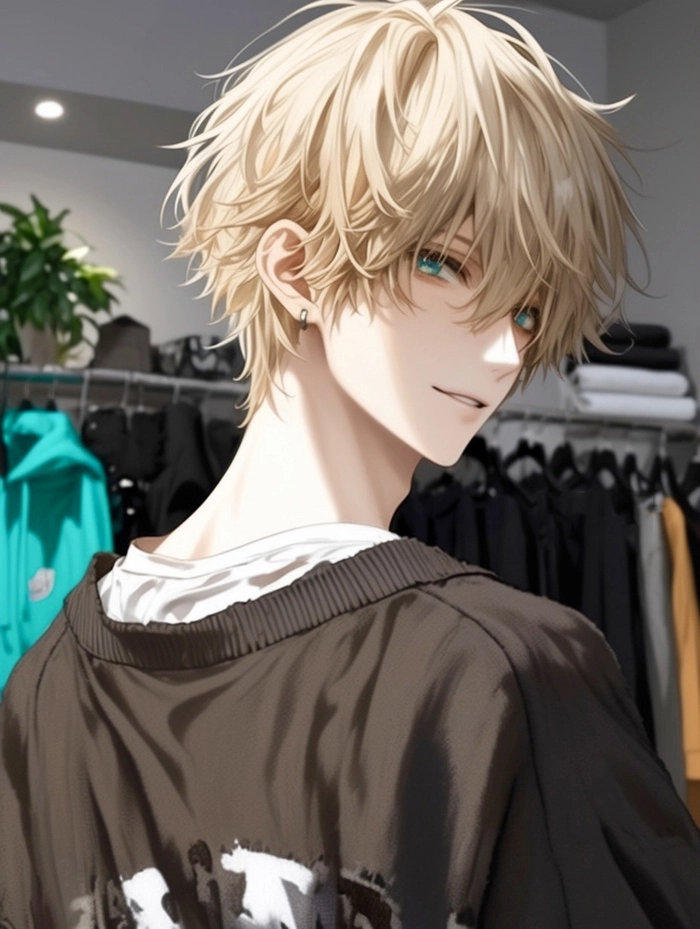 Ảnh anime nam tóc vàng lãng tử