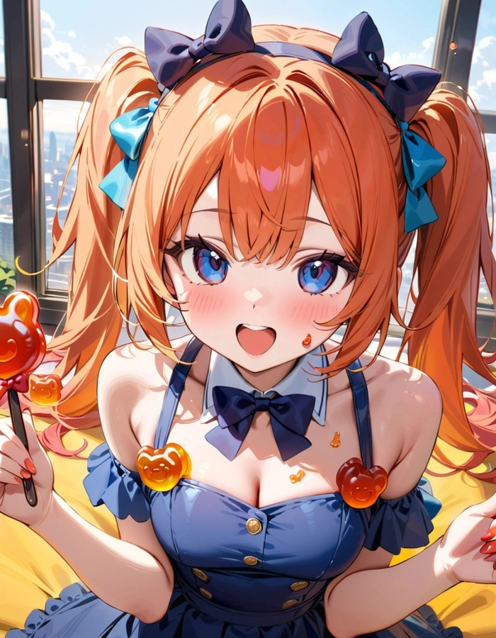 Ảnh anime nữ tóc cam cuốn hút ánh nhìn