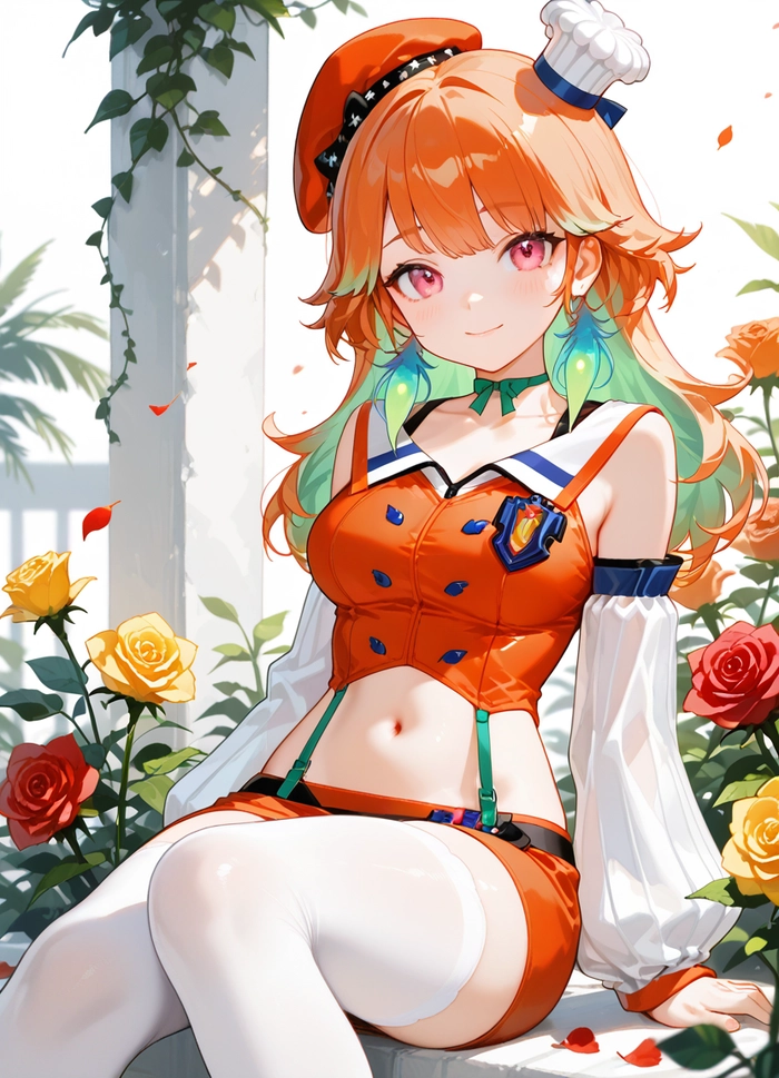 Ảnh anime nữ tóc cam đẹp nổi bật