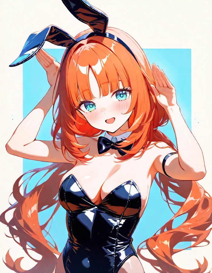 Ảnh anime nữ tóc cam xinh tươi và hấp dẫn