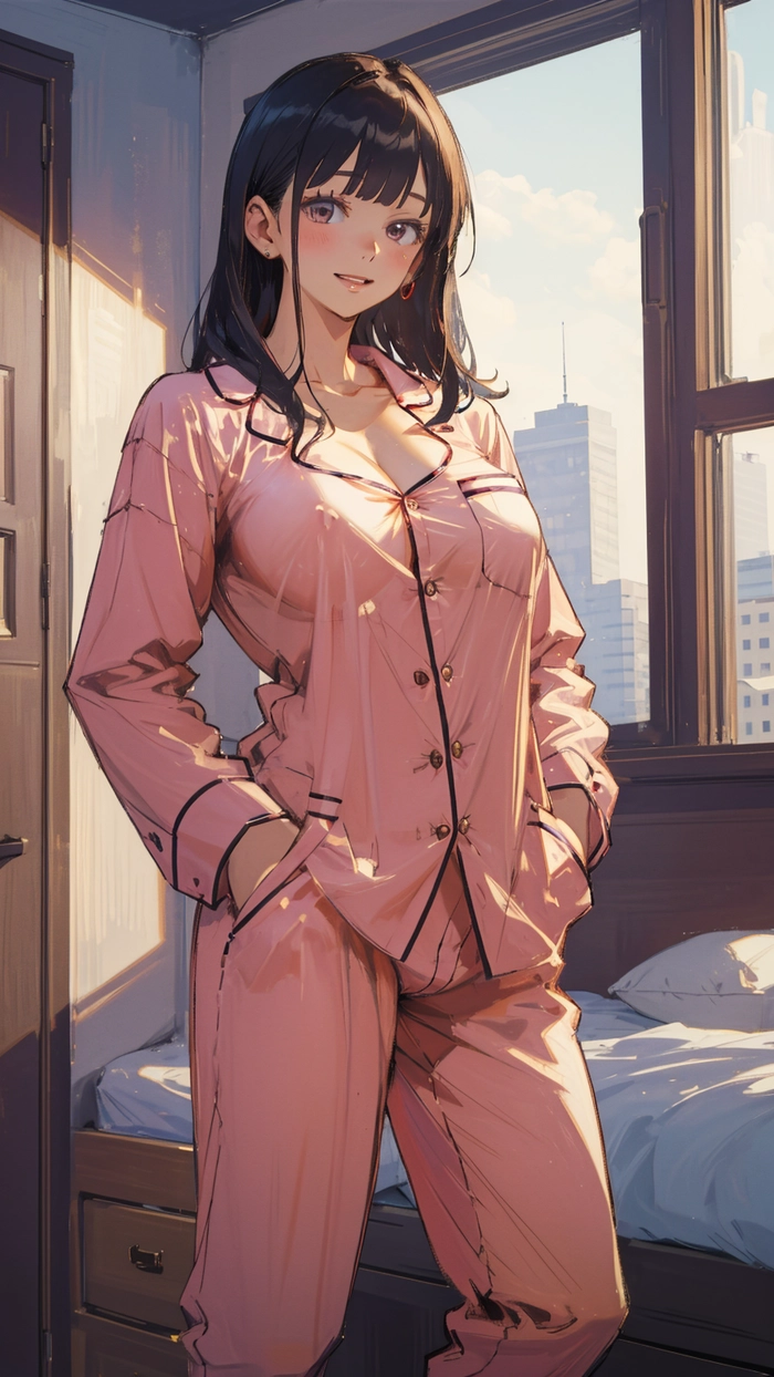 Ảnh anime nữ tóc đen đẹp nhẹ nhàng