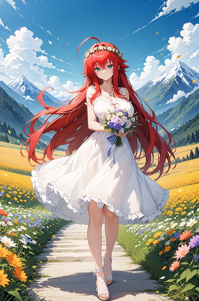 Ảnh anime nữ tóc đỏ cute và nổi bật