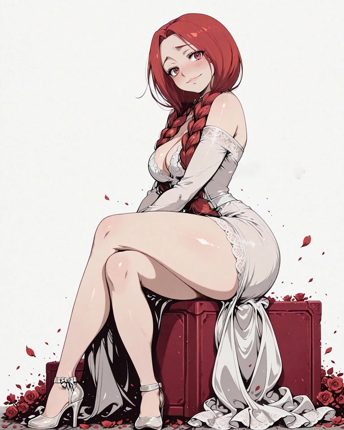 Ảnh anime nữ tóc đỏ đẹp rực rỡ