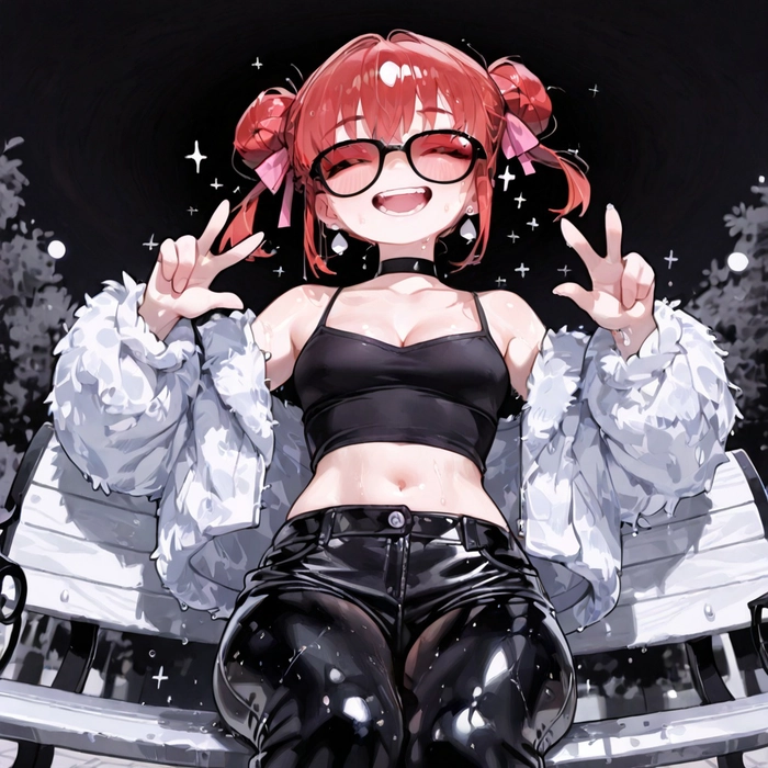 Ảnh anime nữ tóc đỏ ngầu và đáng yêu