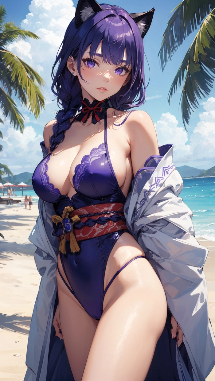 Ảnh anime nữ tóc tím đẹp nhất