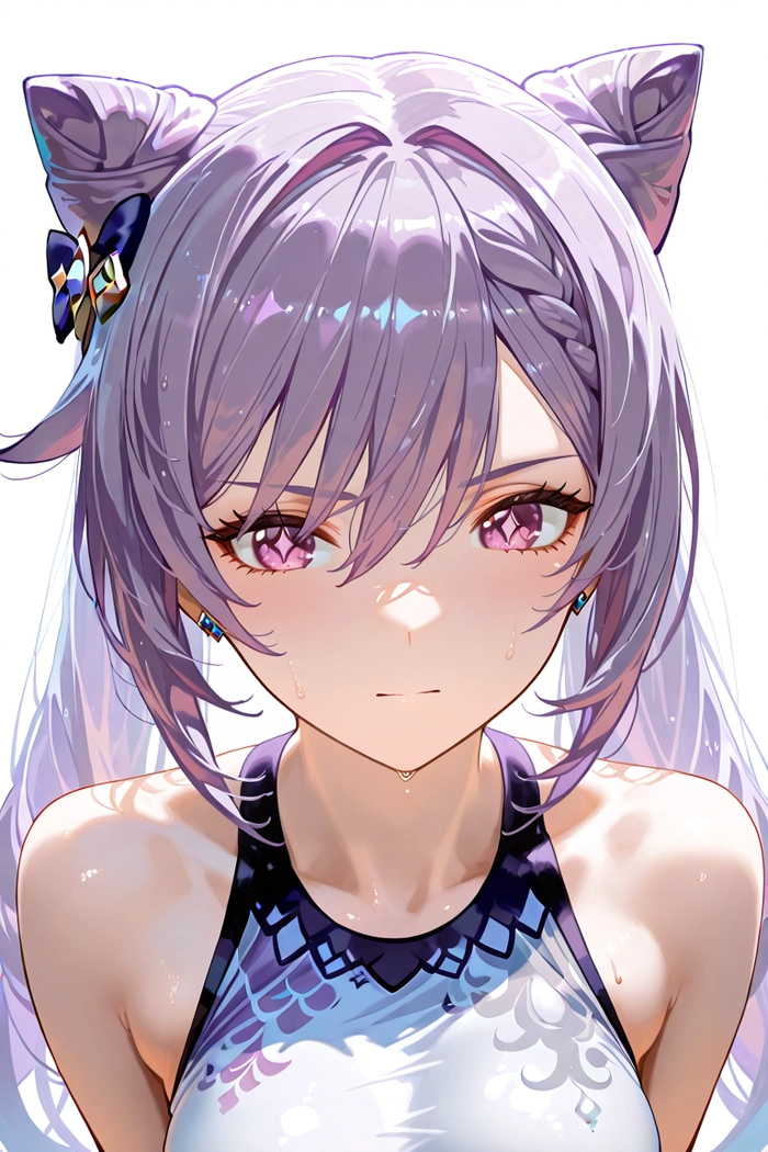 Ảnh anime nữ tóc tím dịu dàng
