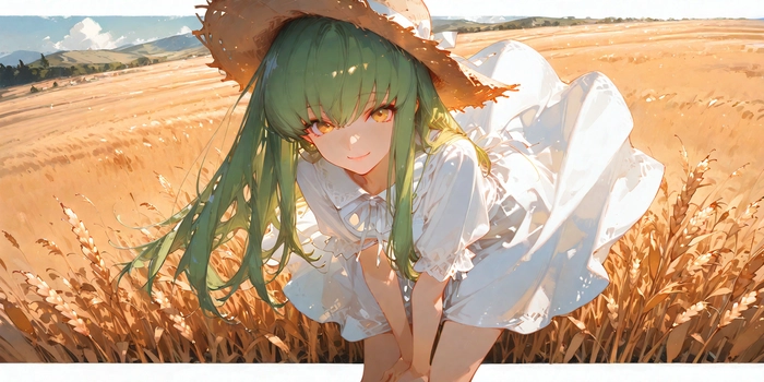 Ảnh anime nữ tóc xanh lá đẹp hút hồn