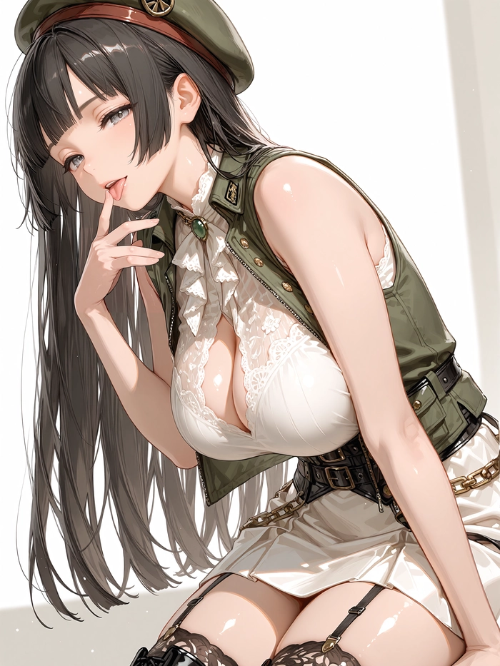 Ảnh anime tóc đen nữ thần thái lạnh lùng