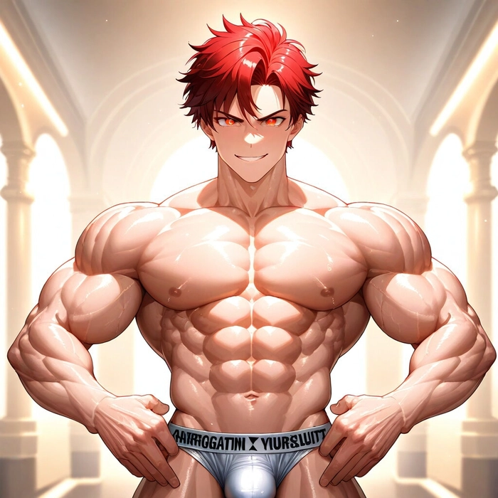 Ảnh anime tóc đỏ nam mạnh mẽ