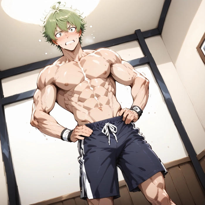 Ảnh anime tóc xanh lá cực cuốn