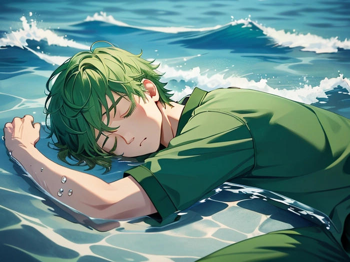 Ảnh anime tóc xanh lá nổi bật